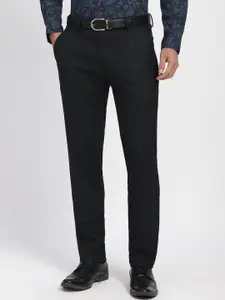 Peter England Men Slim Fit Mid-Rise Formal Trousers