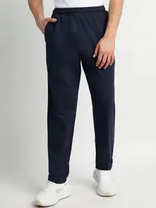 Reebok Men Textured Mid-Rise Track Pants