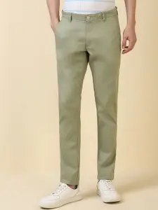 Allen Solly Men Solid Slim Fit Mid-Rise Regular Trousers