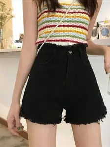 StyleCast Women Regular Fit Cotton Denim Shorts