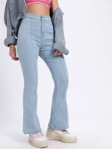 glitchez Women Flare High-Rise Bell Bottom Jeans