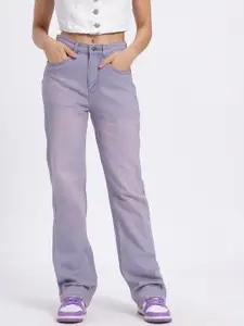 glitchez Women High-Rise Wide Leg Jeans