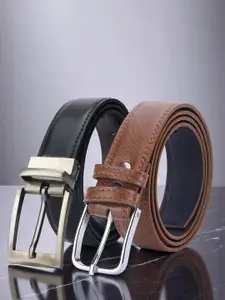 Provogue Men  Pack of 2 Reversible Formal Belt