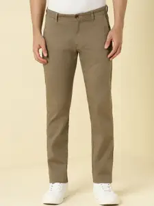Allen Solly Men Self Design Slim Fit Trousers