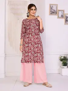 Rangita Women Floral Printed Round Neck Kurta