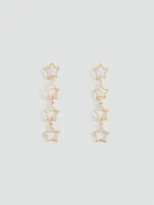 MANGO Star Shaped Drop Earrings