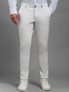 Louis Philippe Men Slim Fit Mid-Rise Trousers