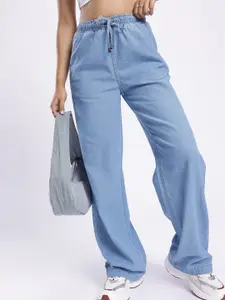 glitchez Women Wide Leg High-Rise Jeans