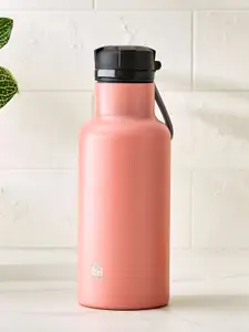 Home Centre Atlantis Casa Pink & Black Single Stainless Steel Solid Water Bottle