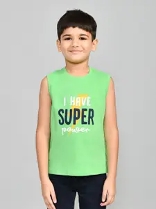 Lux Cozi Boys Typography Printed Round Neck Pure Cotton T-shirt With Shorts