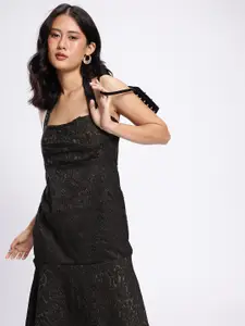 Stylecast X Hersheinbox Jacquard A-Line Dress