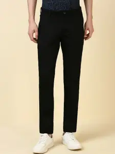 Allen Solly Men Solid Slim Fit Mid-Rise Regular Trousers