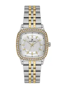 Daniel Klein Women Embellished Dial & Stainless Steel Straps Watch DK.1.13944-4