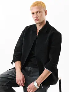 Snitch Men Lightweight Textured Tailored Jacket