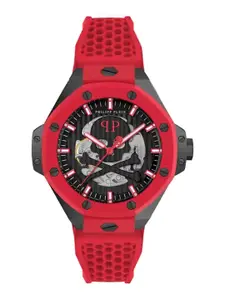 PHILIPP PLEIN $keleton Royal Men Textured Straps Analogue Watch PWPFA0524