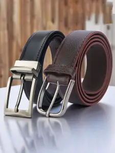 Provogue Men Set Of 2 Solid Formal Belt
