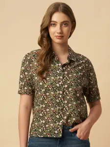 Chemistry Women Floral Printed Spread Collar Casual Shirt