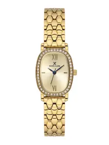 Daniel Klein Women Embellished Dial & Stainless Steel Straps Analogue Watch DK.1.13942-2