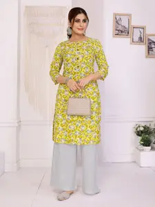 Rangita Floral Printed Straight Kurta