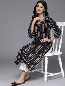 Varanga Women Abstract Printed Cotton Kurta