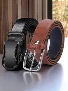 Provogue Men Pack of 2 Formal Belt
