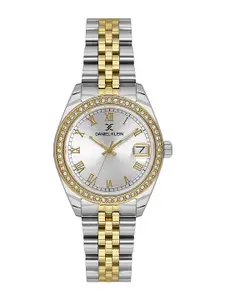 Daniel Klein Women Embellished Dial & Stainless Bracelet Style Analogue Watch DK.1.13932-5