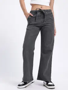 glitchez Women Stretchable Wide Leg Jeans