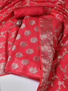 Meena Bazaar Woven Design  Unstitched Dress Material