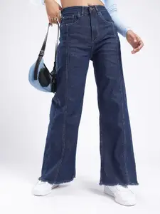 glitchez Women Wide Leg Stretchable Jeans