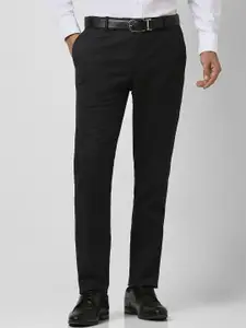 Peter England Men Solid Slim Fit Mid-Rise Formal Trouser