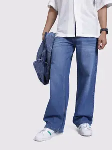 The Roadster Life Co. Men Wide Leg Light Fade Jeans