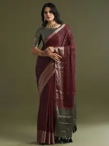 Saree mall Woven Design Zari Pure Chiffon Sarees