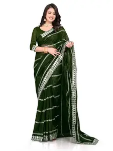 Avirat Designer Studio Embellished Sequinned Pure Georgette Saree