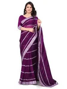 Avirat Designer Studio Embellished Sequinned Pure Georgette Kanjeevaram Saree