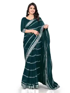 Avirat Designer Studio Embellished Sequinned Pure Georgette Banarasi Saree