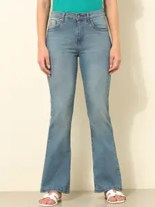 U.S. Polo Assn. Women Women Bootcut Mid-Rise Light Fade Stretchable Jeans