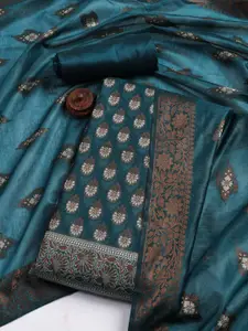 Meena Bazaar Art Silk Unstitched Dress Material