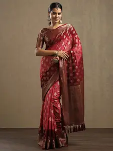 Saree mall Woven Design Zari Pure Georgette Kanjeevaram Sarees