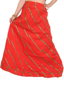 Exotic India Long Ghagra Anchor Skirt With Stitched Ribbons