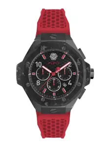 PHILIPP PLEIN Men Brass Dial & Wrap Around Straps Analogue Watch PWPRA0724