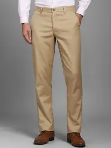 Louis Philippe Men Solid Formal Trousers