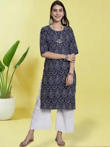 Anouk Rustic Women Ethnic Motifs Printed Crepe Kurta