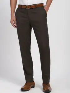 Peter England Men Slim Fit Formal Trousers