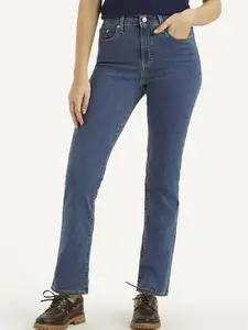 Levis Women Solid Slim Fit High-Rise Jeans