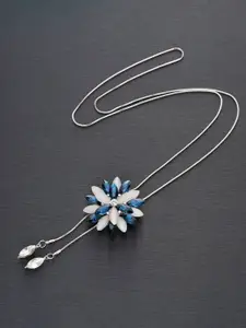 Shining Diva Fashion Silver-Plated Crystals Necklace