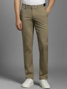 Louis Philippe Sport Men Textured Slim Fit Trousers