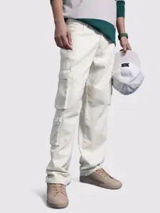 The Roadster Life Co. Men Baggy Fit Pure Cotton Jeans