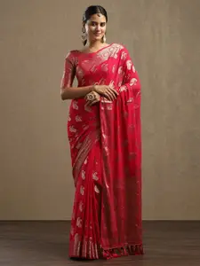 Saree mall Woven Design Zari Pure Georgette Bagh Sarees