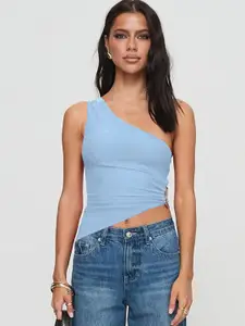 StyleCast x Revolte Women One Shoulder Fitted Crop Top