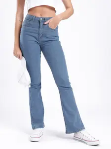 glitchez Women Stretchable Slim Fit Light Fade Jeans